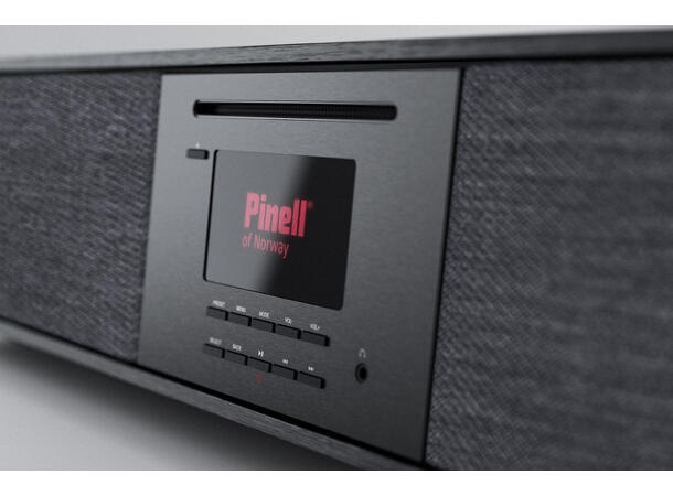 Pinell Supersound 901 - Sort Eik Dab-radio med CD, Bluetooth og Wi-Fi 