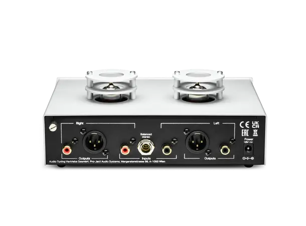 Pro-Ject Tube Box S3 B - Sølv Balansert Riaa-trinn med rør - MM/MC 