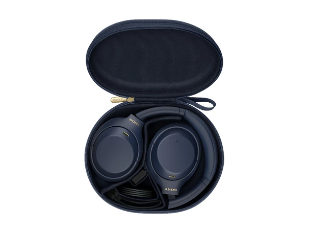 Sony WH-1000XM4 - Blå Trådløs over-ear hodetelefon med ANC 