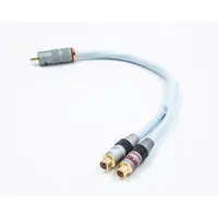 Supra Y-link 1RCA til 2RCA RCA Y-spiltt fra hann til to hunn - 25cm