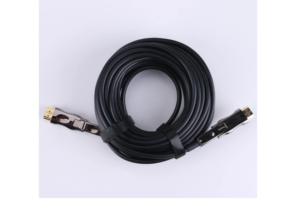 YD Electronics Optisk HDMI 2.1 HDMI-kabel med avtagbar plugg - 10 meter 