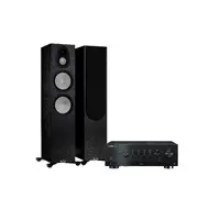 Yamaha R-N1000/ Monitor Audio Silver 500 Stereopakke med forsterker og høyttalere