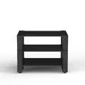 Blok Stax 2G med 3 hyller - Sort Piano Med hyller i sort glass