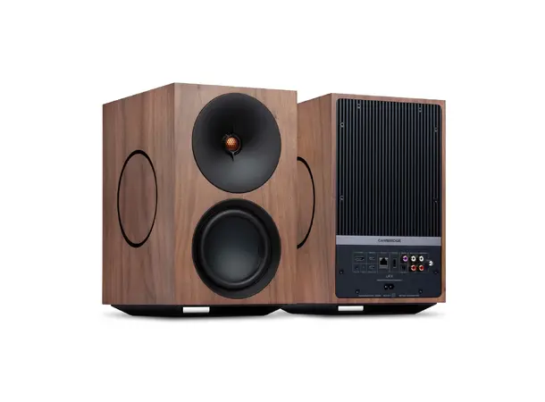 Cambridge L/R X - Valnøtt Aktive høyttalere, Streaming, HDMI, RIAA 