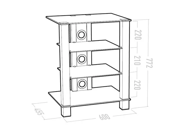 Erard Cub Hi-Fi Rack Stereomøbel 