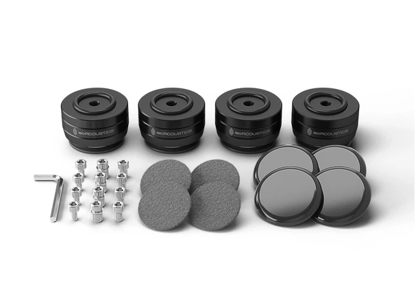 Isoacoustics Gaia I Neo - Black 4 stk - høyttalerføtter, opp til 100 kg 