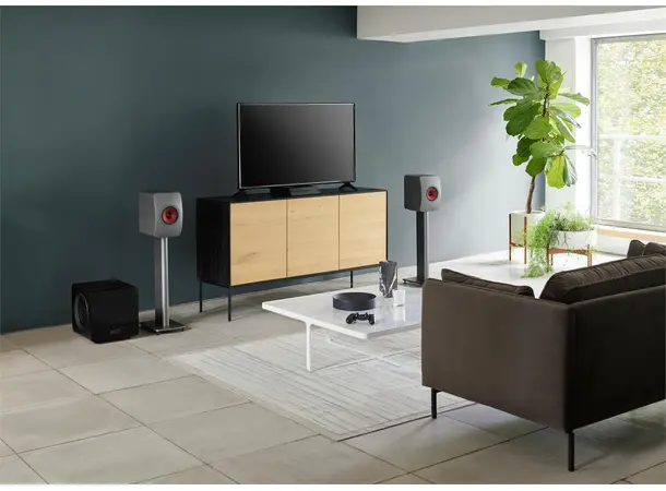 KEF LS50 Wireless II - Titanium grey Aktive trådløse høyttalere 