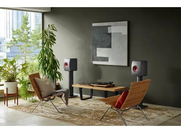 KEF LS50 Wireless II - Titanium grey Aktive trådløse høyttalere 