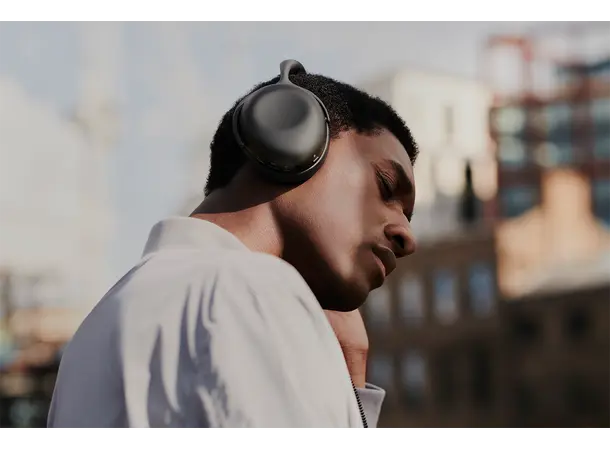 KEF Mu7 - Kullgrå Trådløs over-ear hodetelefon med ANC 