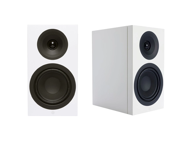 Marantz Model M1 og SA Signature 5 Hvit Stereopakke med forsterker og høyttalere 