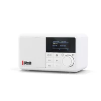 Pinell Compact - Ice White Bærbar DAB+ radio med oppladbart batteri