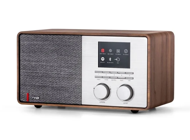 Pinell Supersound 301 - Valnøtt DAB radio, Bluetooth, Nettradio 