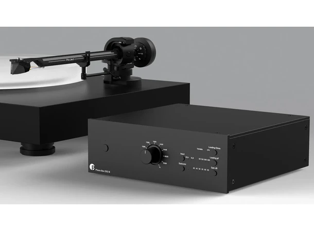 Pro-Ject Phono Box DS3 B - Sølv Balansert high-end MM/MC RIAA-trinn 