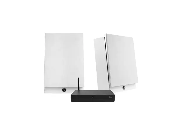 System Audio Silverback 1 m/hub - Hvit Aktive høyttalere m/Stereo Hub HT 