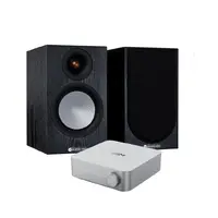 Wiim Amp / Monitor Audio Silver 50 7G Stereopakke med forsterker og høyttalere