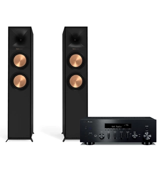 Yamaha R-N600A / Klipsch R-600F Stereopakke - Sort