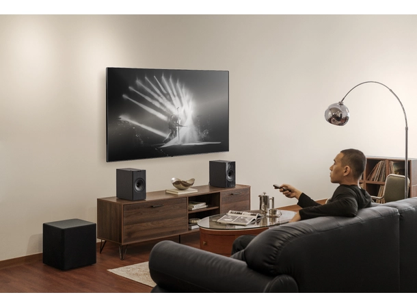 KEF Coda W - Dark Titanium (DEMO) Trådløse høyttalere m/HDMI 