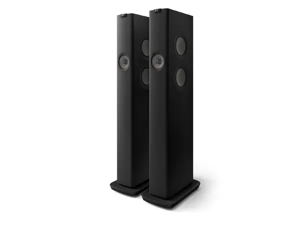KEF LS60 Wireless - Carbon Black Aktive trådløse høyttalere 