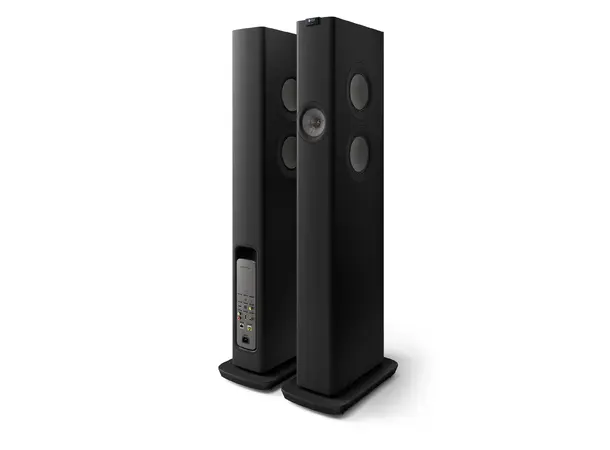 KEF LS60 Wireless - Carbon Black Aktive trådløse høyttalere 