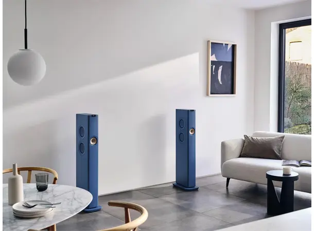 KEF LS60 Wireless - Royal blue Aktive trådløse høyttalere 