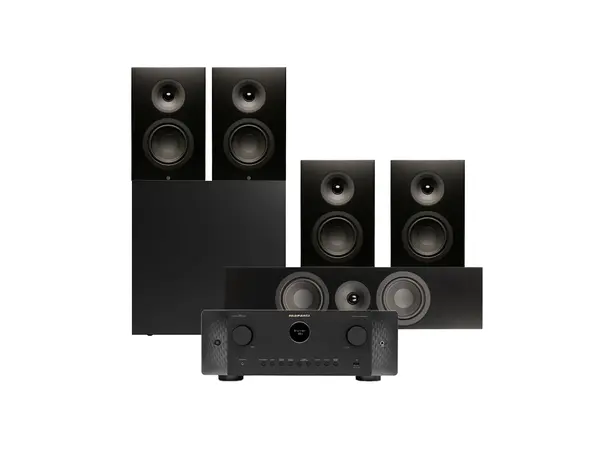 Marantz Cinema 60 / SA Signature 6 5.1 Pakke med receiver og høyttalere - Sort 