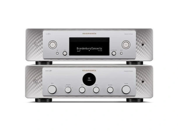 Marantz Model 50 og CD 50n - Sølv Forsterker, CD-spiller, Streamer og DAC 