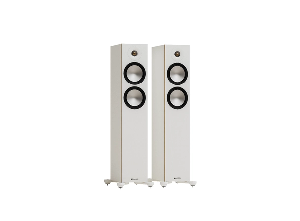 Monitor Audio Bronze 300 7G - Hvit Gulvstående høyttalere 