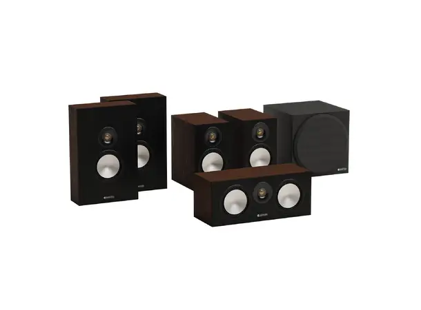 Monitor Audio Bronze 50 7G 5.1 - Valnøtt Hjemmekinopakke 5.1 