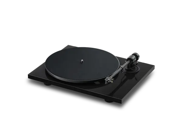 Pro-Ject E1.2 Phono - Sort piano Platespiller med innebygget Riaa-trinn 