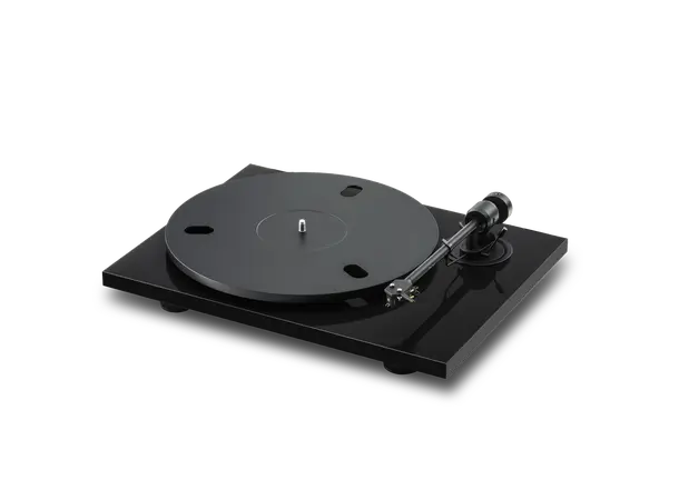 Pro-Ject E1.2 Phono - Sort piano Platespiller med innebygget Riaa-trinn 