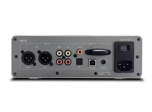 Rotel DX-3 - Sølv Hodetelefonforsterker m/DAC 