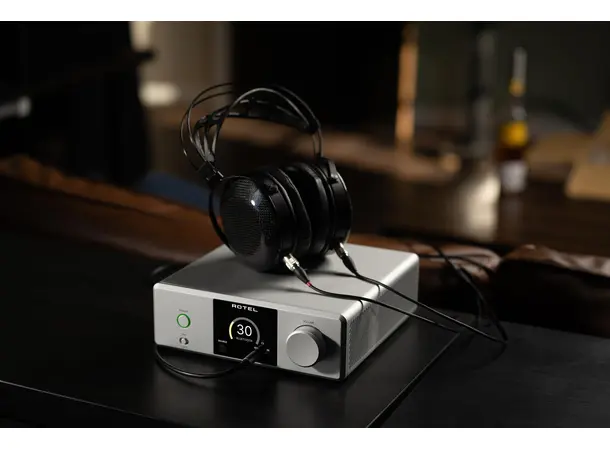 Rotel DX-3 - Sølv Hodetelefonforsterker m/DAC 