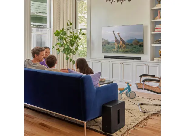 Sonos Sub 4 - Sort Trådløs subwoofer 