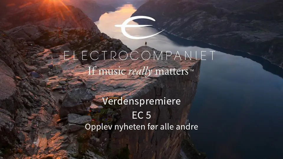Nyhet verdenspremiere Electrocompaniet EC 5 forforsterker