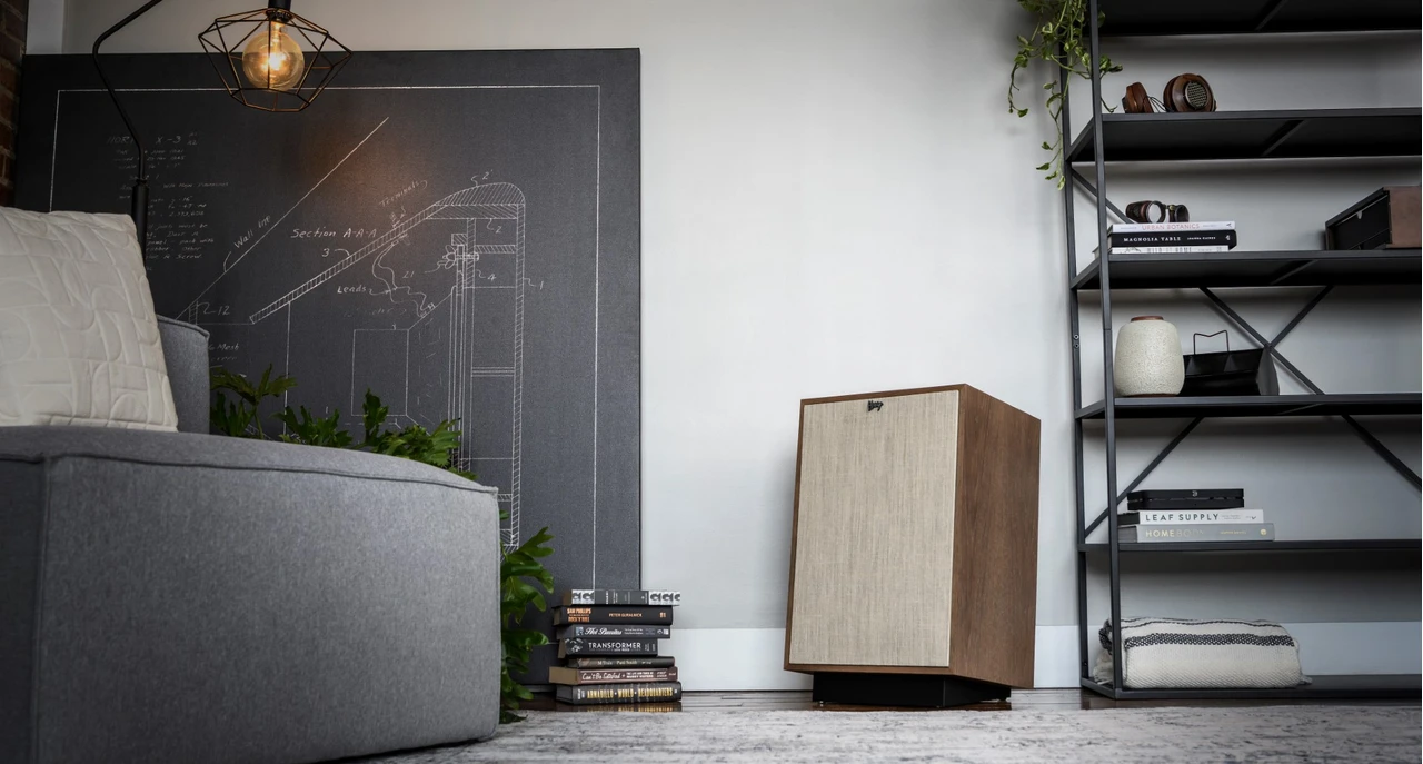 Klipsch hritage heresy gulvhøyttalere kifestyle bilde i stue