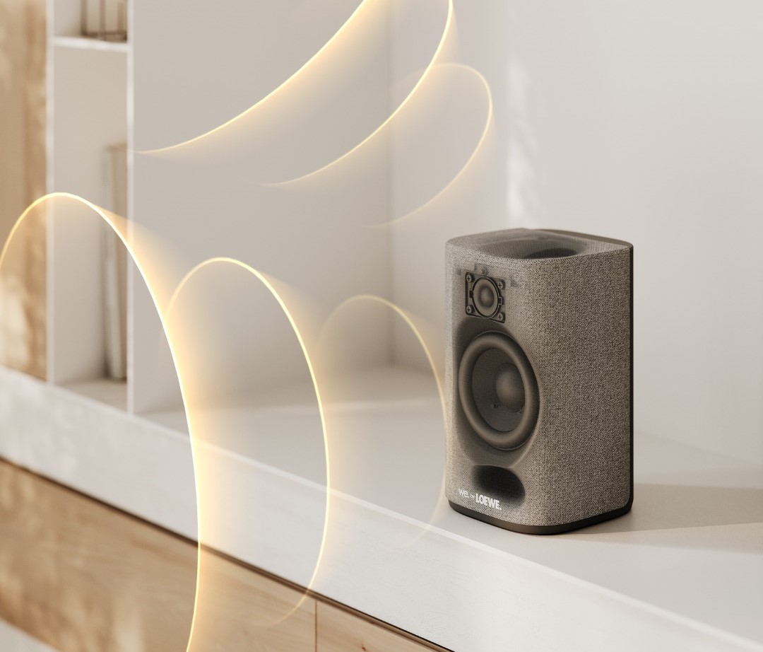 Loewe We Boost trådløst hjemmekinoanlegg musikksystem i stue