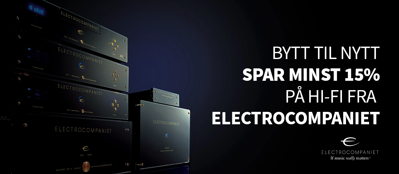 Bytt til nytt Electrocompaniet banner forside