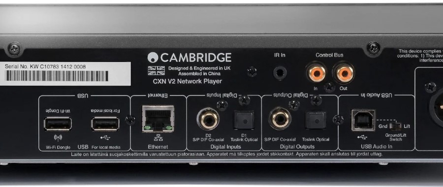Cambridge Audio CXN v2 bakside