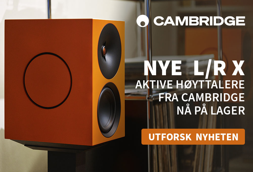 Cambridge audio L/R X Aktive høyttalere nyhet på lager
