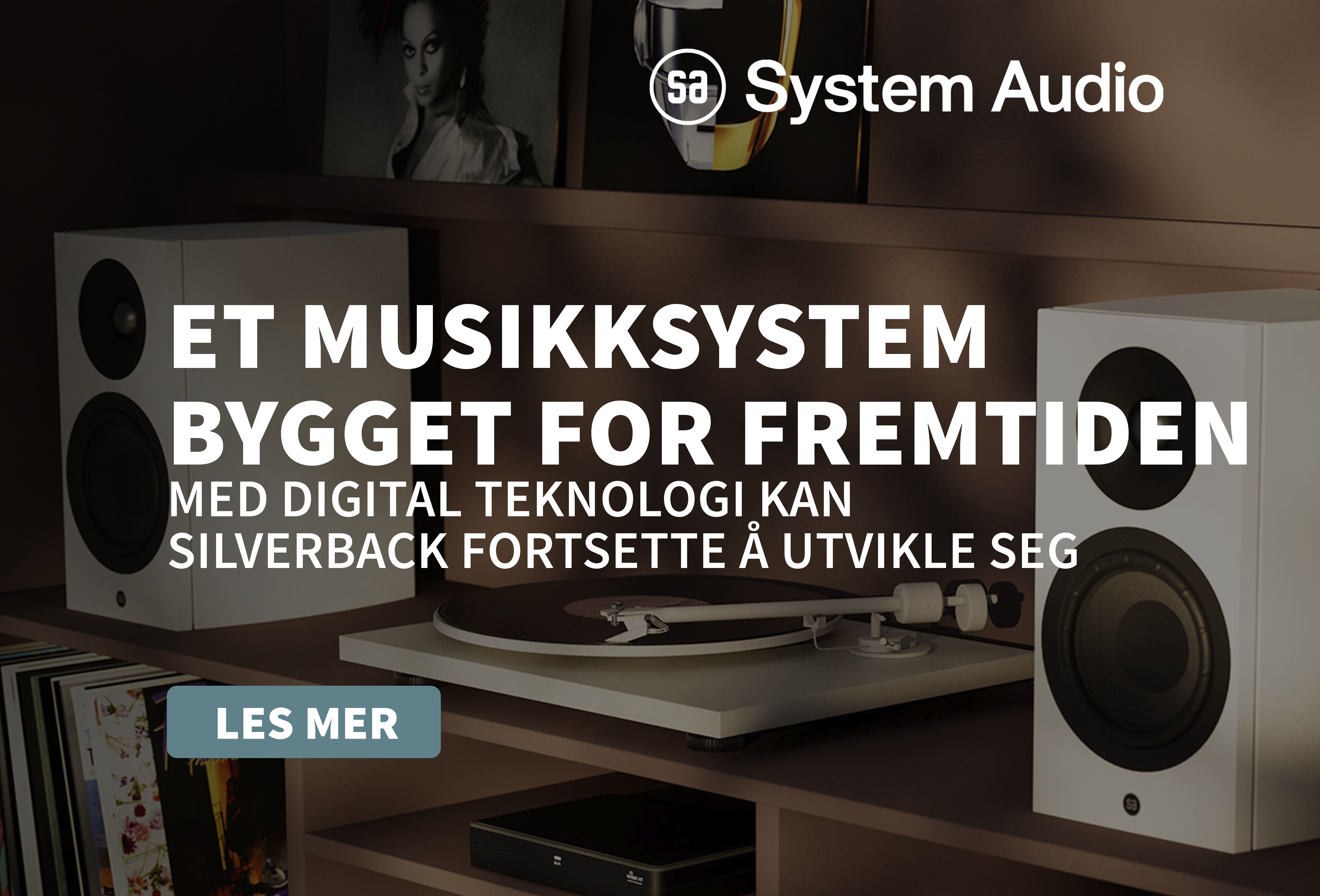 System Audio silverback trådløstmusikksystem av høyeste kvalitet