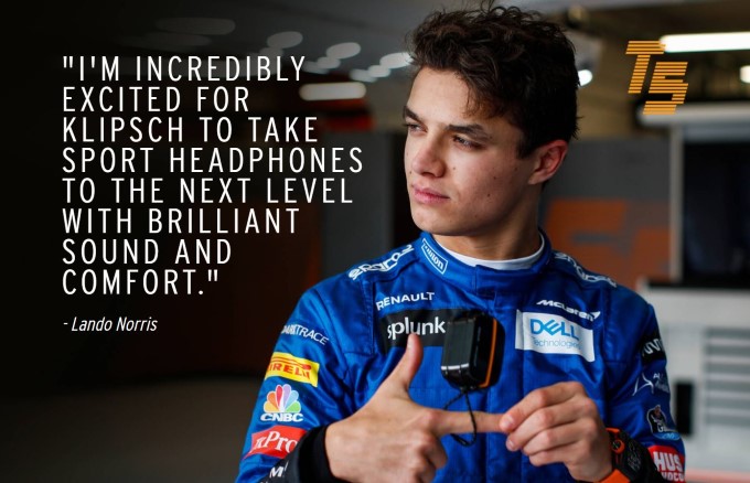 Klipsch T5 II True Wireless Sport McLaren Lando Norris