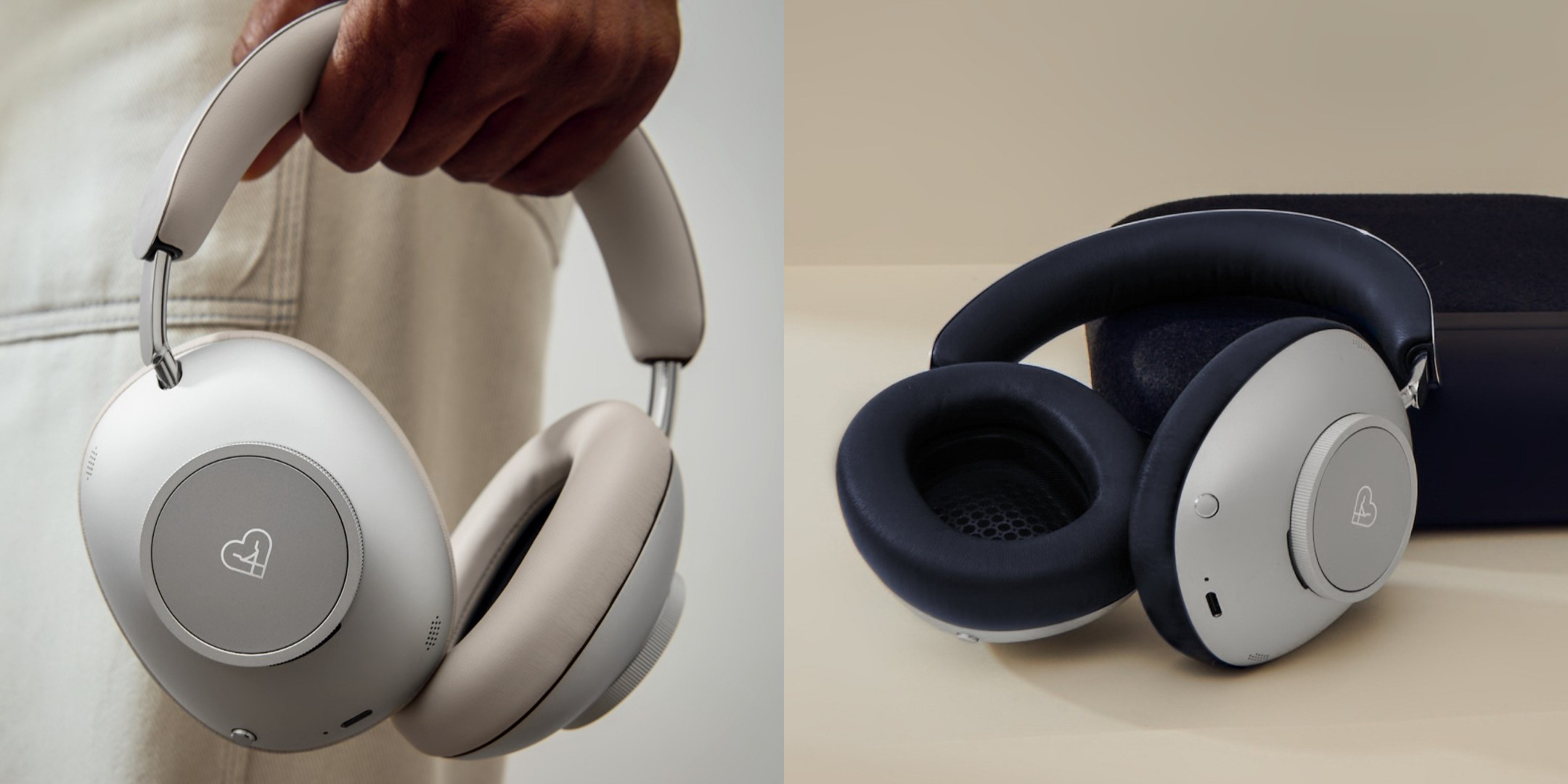 Loewe Leo beige og blaa