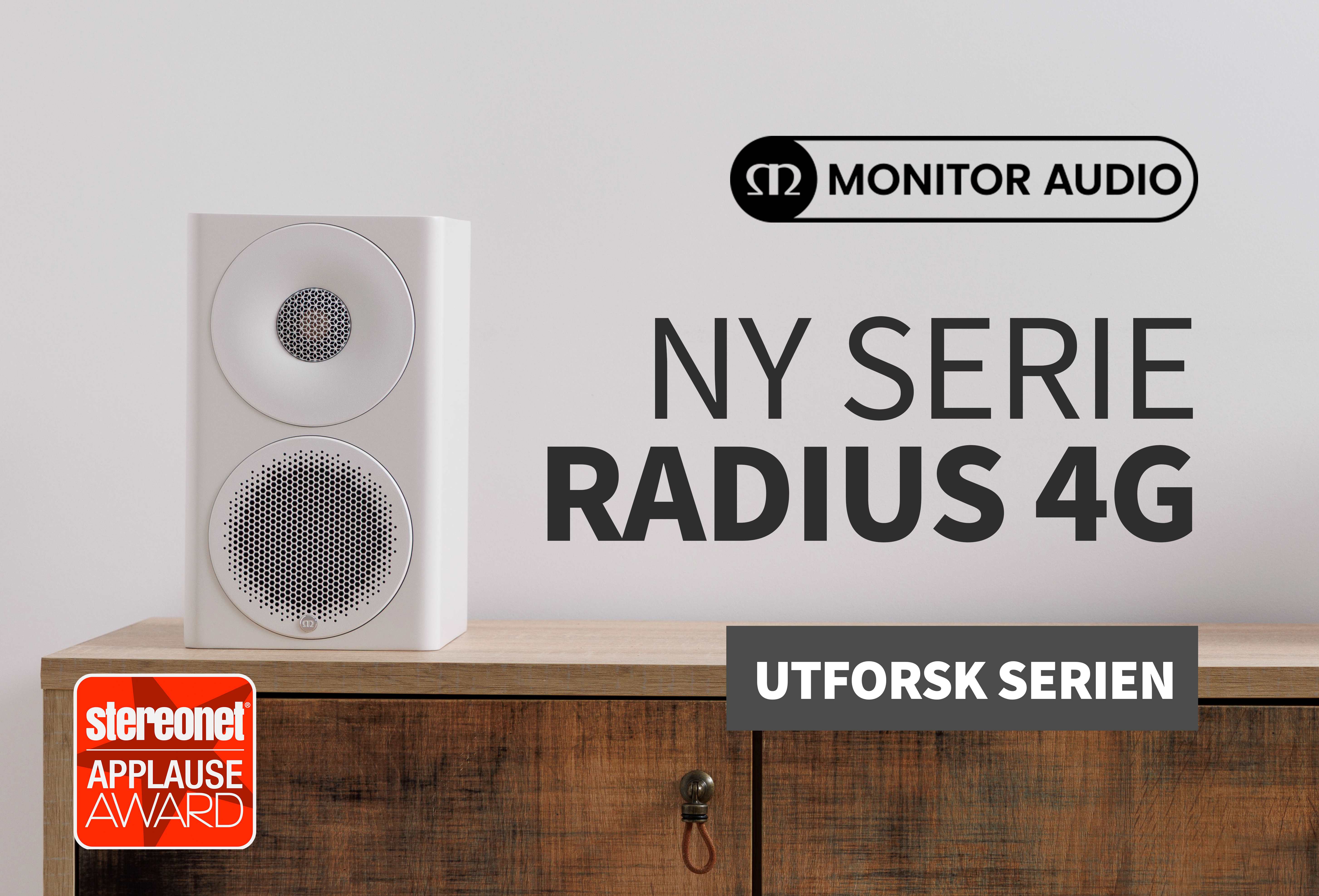 Monitor Audio Radius 4G serie nyhet testvinner hos Soundgarden