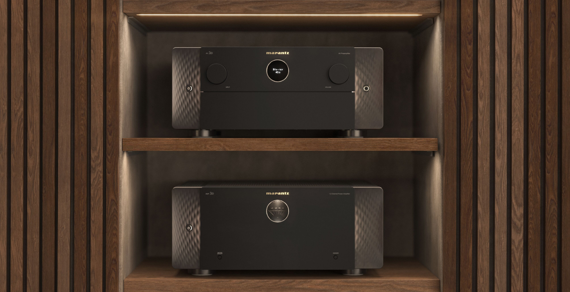 Marantz AV 20 og AMP 20 lifestyle i en hjemmekino