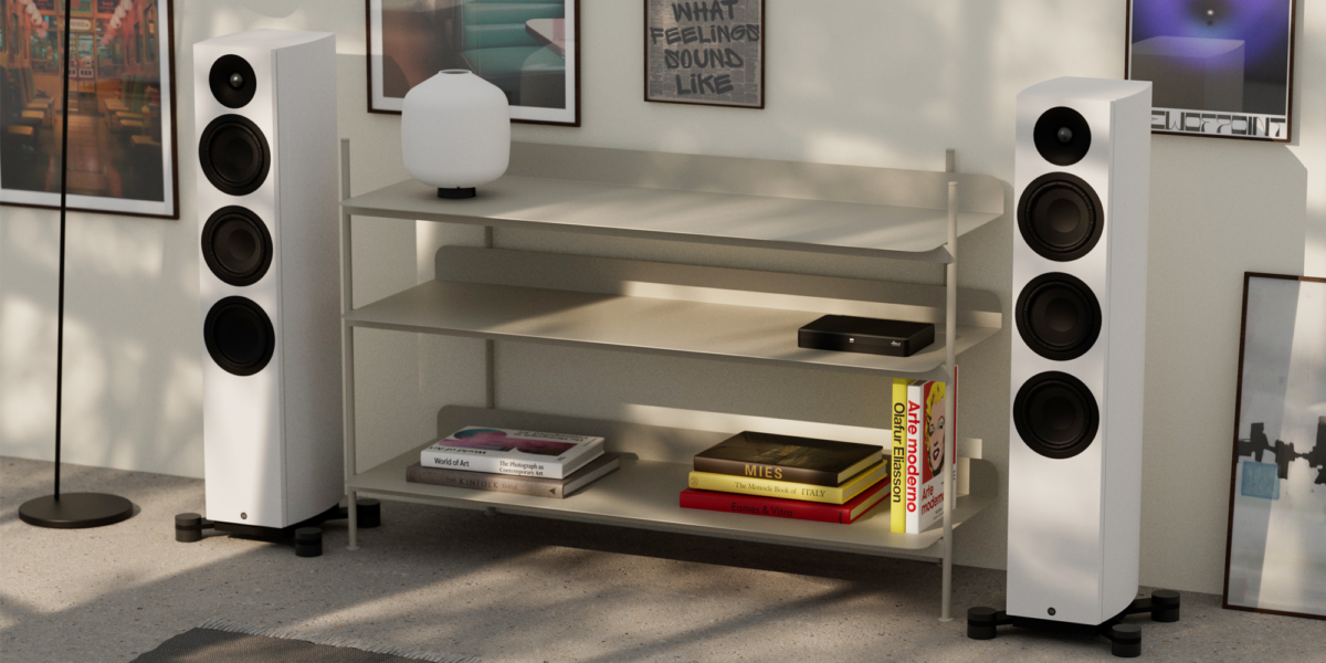 System Audio 40.2 DS Lifetsyle i stua farge hvit