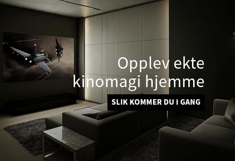 Hjemmekino, kom i gang banner