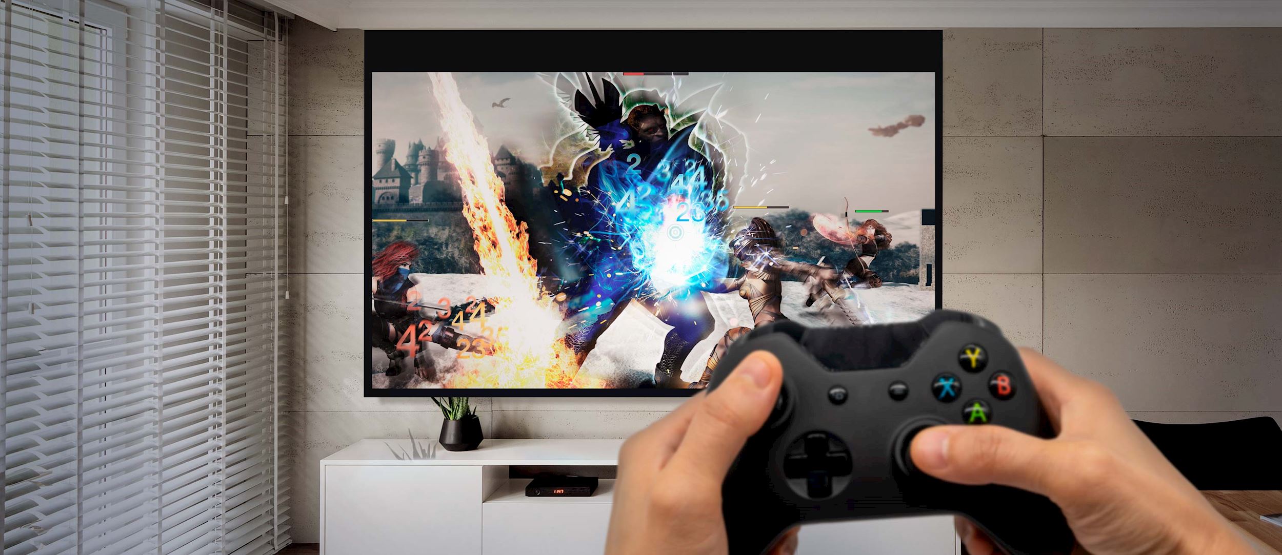 Optoma UHZ36STe Short Throw gaming projektor with low input lag