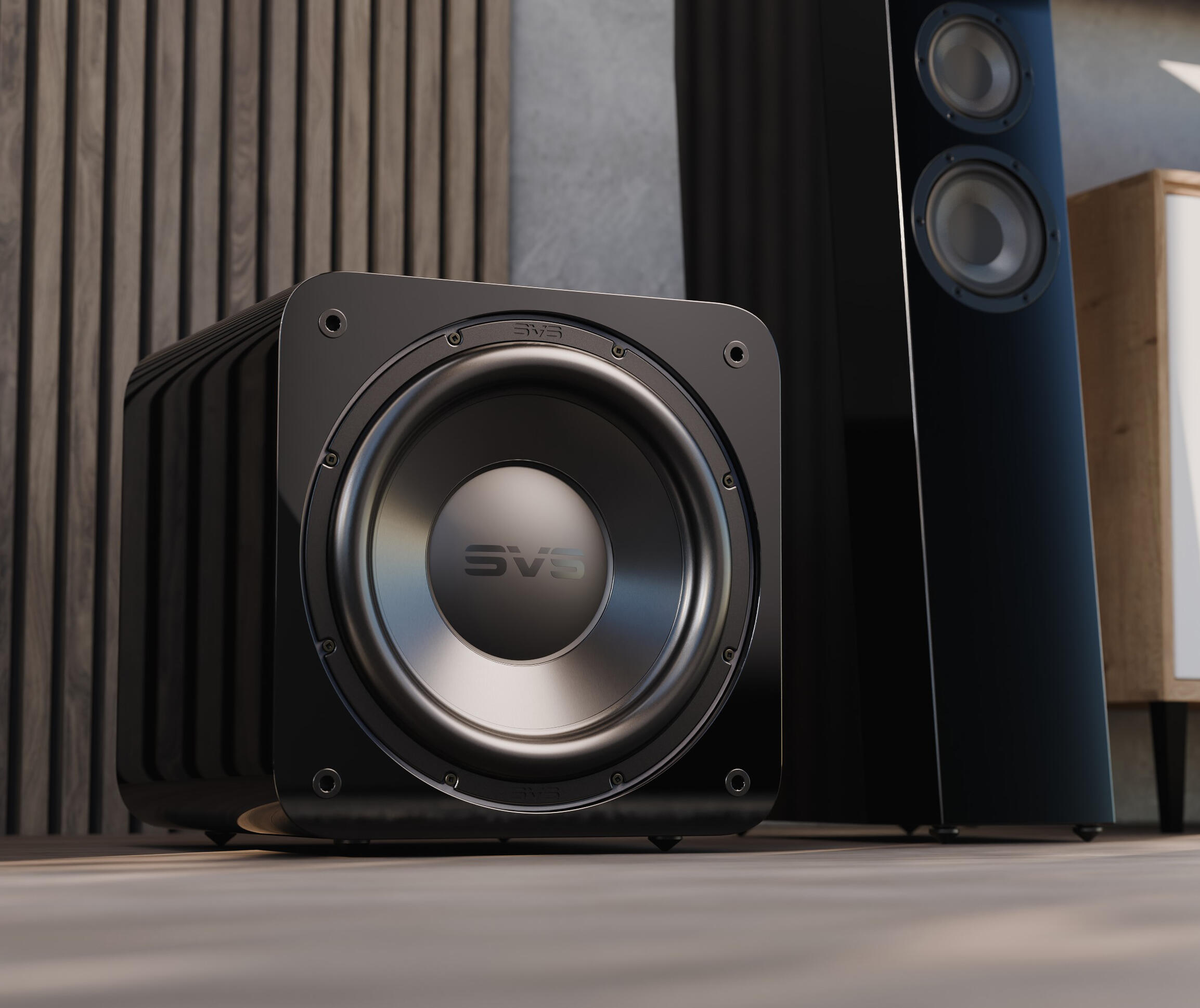 SVS SB-3000 R|Evolution lifestyle bilde i stue subwoofer hjemmekino