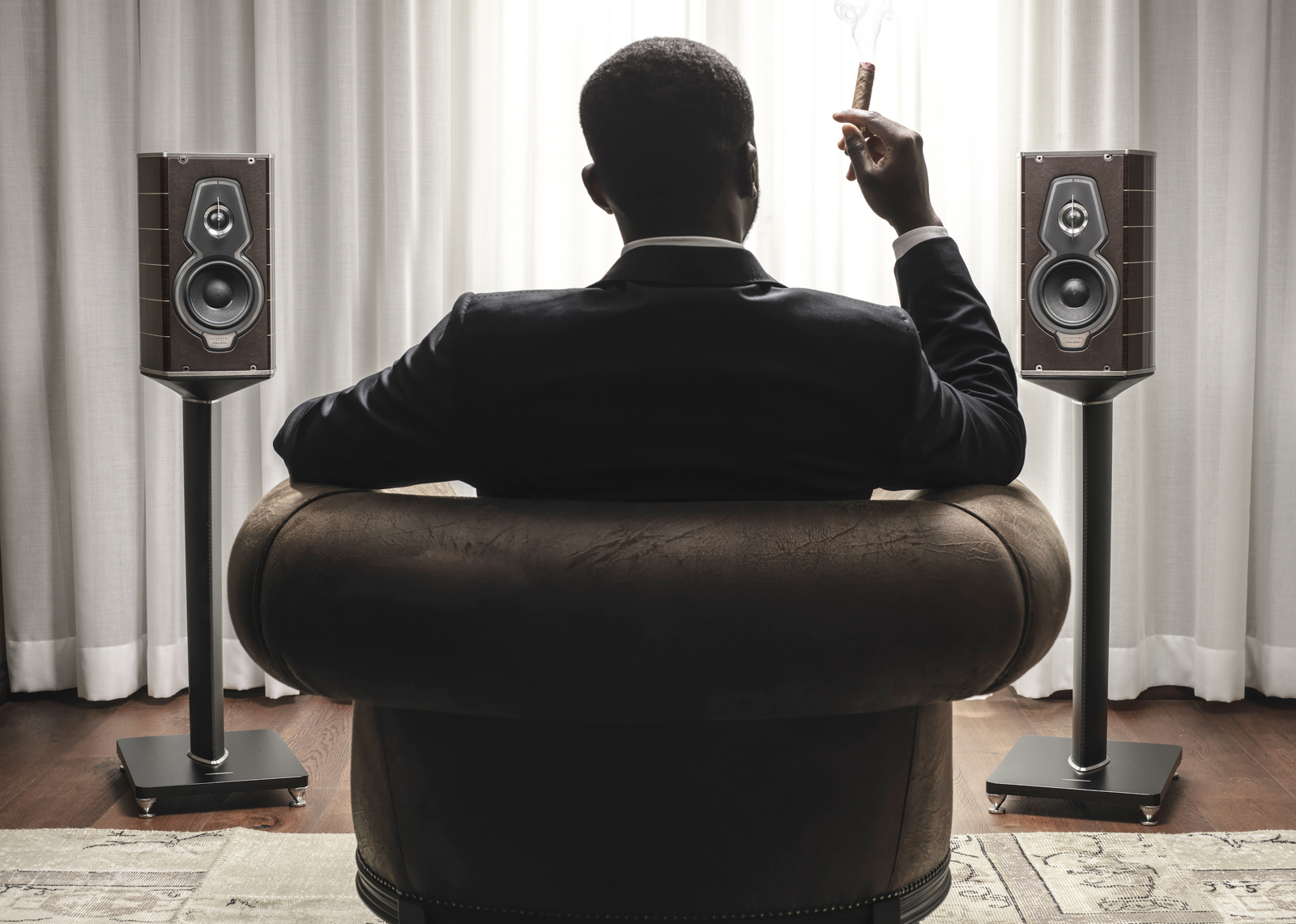 Sonus Faber Guarneri Tradition lifestyle i en stue